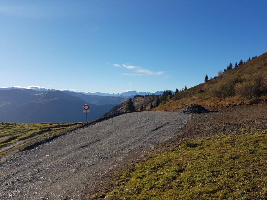 Une des trois plateformes aménagées