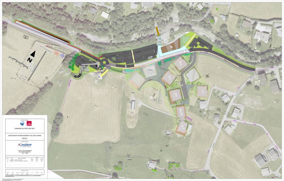 Plan masse projet Teractem Immalliance Praz-sur-Arly