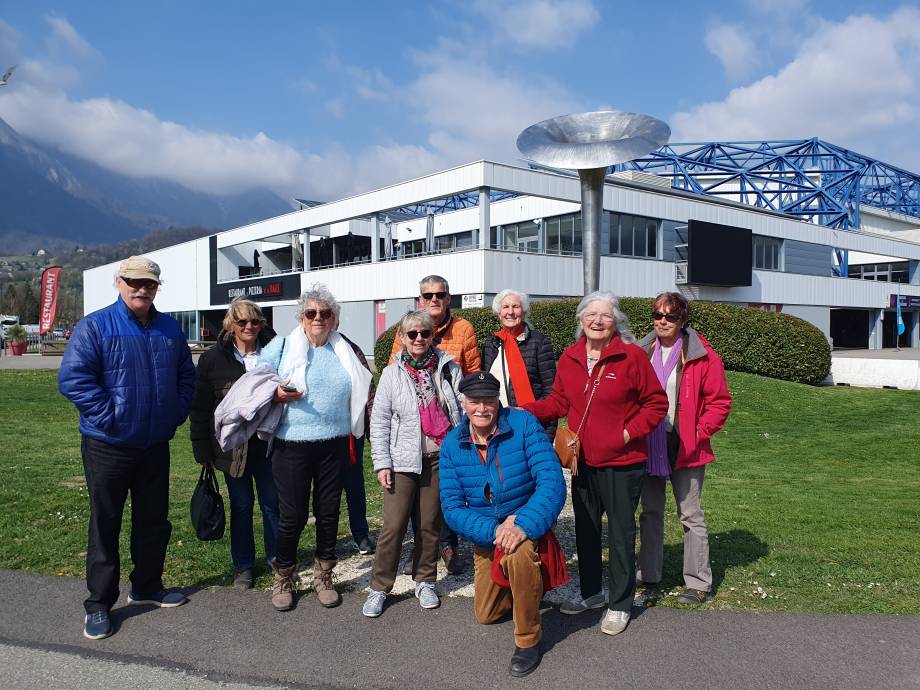 Les membres devant la Halle olympique d’Albertville le 27/03/2025 – Maryse Briffaz