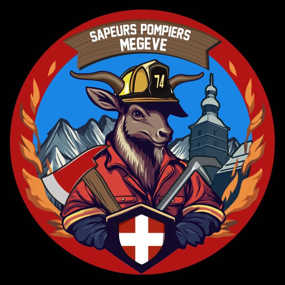 Écusson des sapeurs-pompiers de Megève en 2025 - SDIS 74