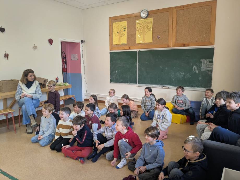 6e séance de théâtre sur 10 avec Barbara Banos le 26/02/2026 - créneau des CE1/CM1 - Marie-Anaïs Lien