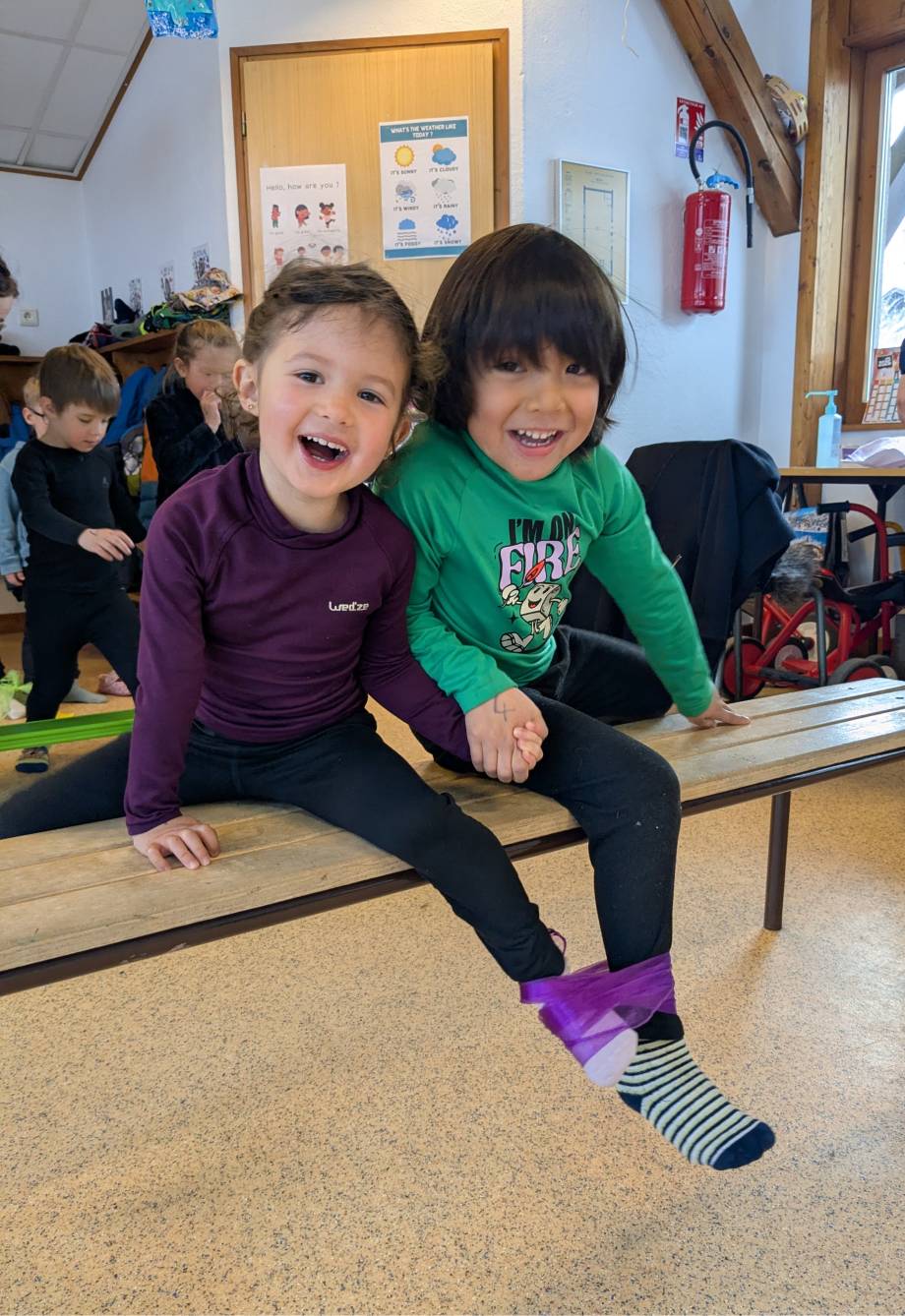Jeux de société et activités motrices de coopération à l'école maternelle Saint-Joseph de Praz-sur-Arly le 26/03/2026 - Marie-Anaïs Lien