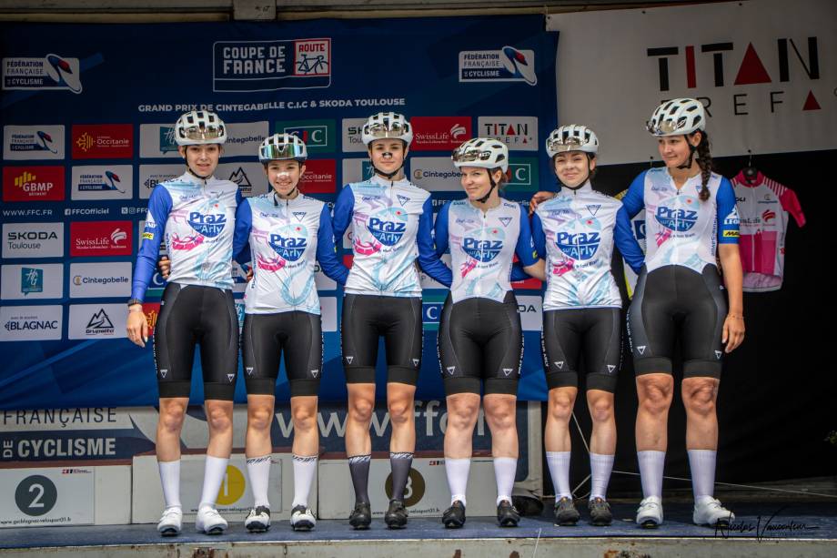 La Team Praz-sur-Arly/Haute-Savoie au Grand Prix de Cintegabelle le 02/05/2026 - Praz Cyclisme