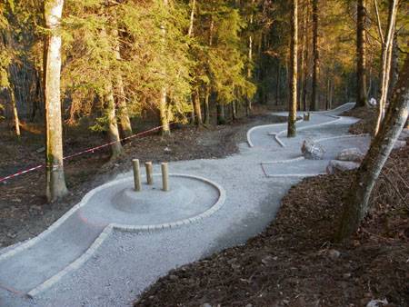 Aménagement du minigolf