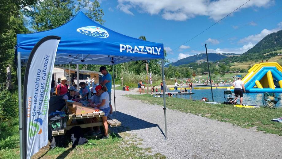 Animation au bord du lac de Praz - Caroline Gehant/Asters Cen 74