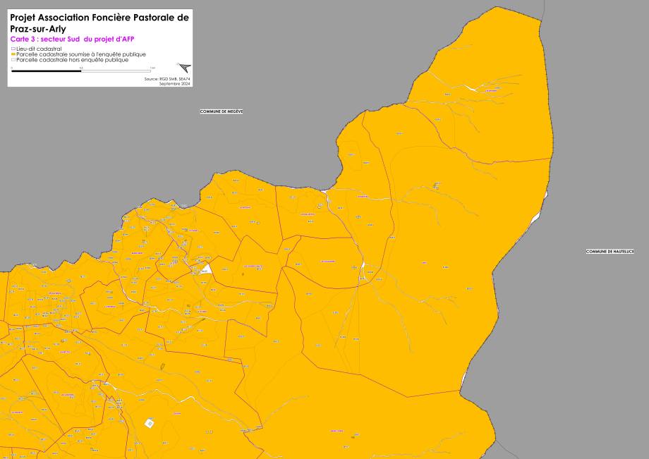 AFP de Praz-sur-Arly : secteur Sud du projet d'AFP - SEA 74