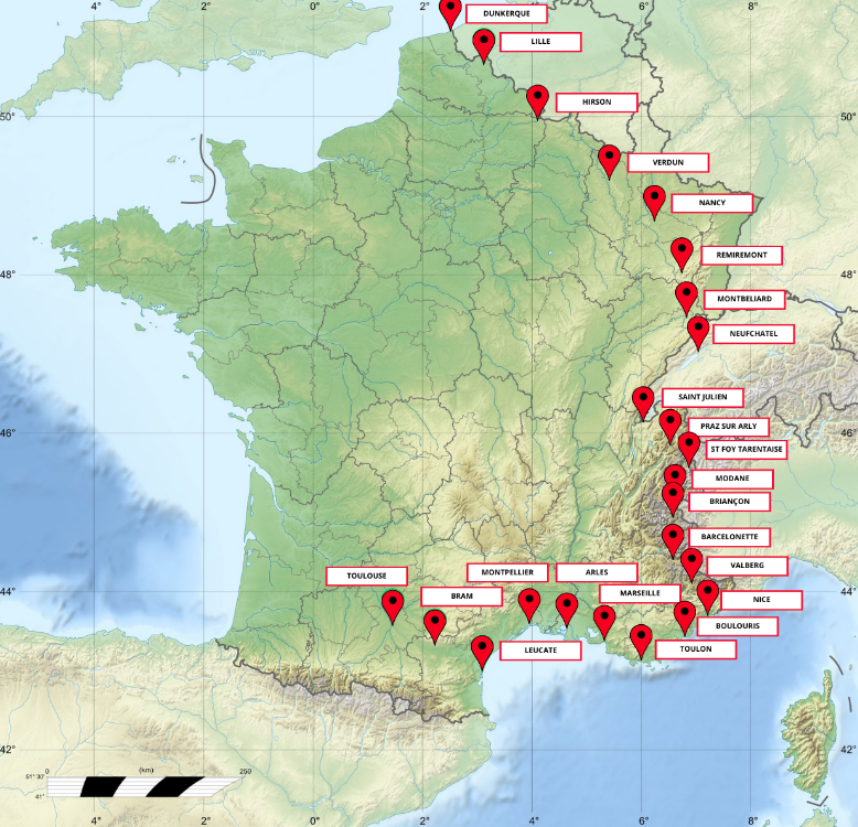 Traversée de la France à vélo prévue par les étudiants lillois Axel Vanbaelinghem et Paul Girard du 29 juin au 29 juillet 2024 - Cyclo’rizon