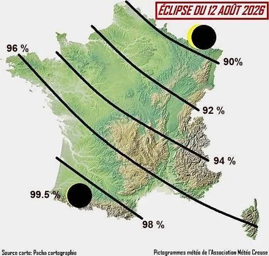 Éclipse solaire du 12/08/2026 - Pacha Cartographie