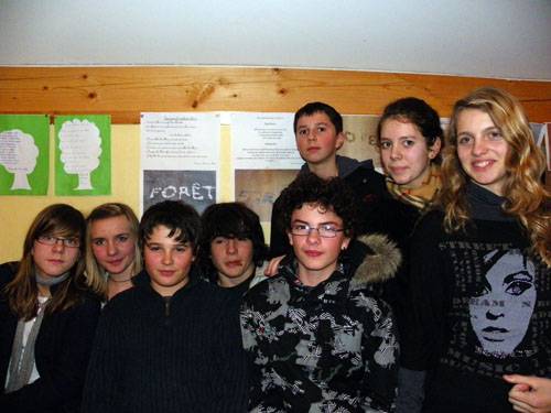 Conseil municipal des jeunes présents lors des vœux du 29 janvier 2010