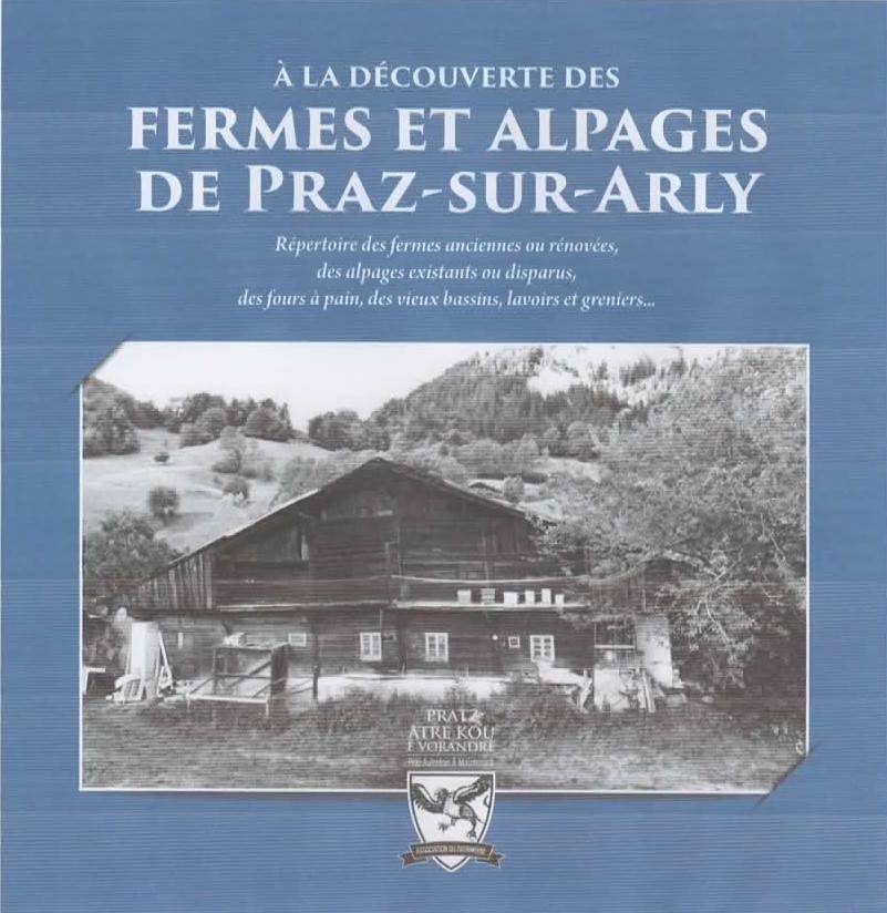 Couverture du livre Fermes et alpages de Praz-sur-Arly dont la sortie est prévue début 2024 au plus tard.