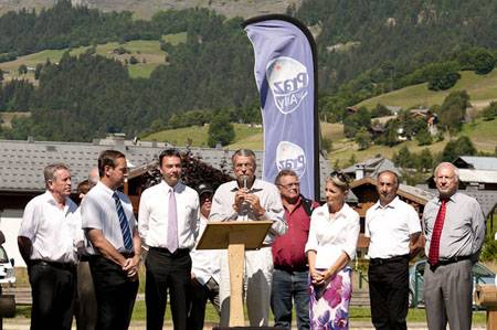 Inaguration des nouveaux espaces de loisir des Belles, le dimanche 3 juillet 2011 - Gaël Joncour/Detail Photo + Sylvie Bessy/Le Dauphiné Libéré