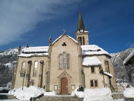 Église Sainte-Marie-Madeleine sous la neige, le 19 décembre 2012