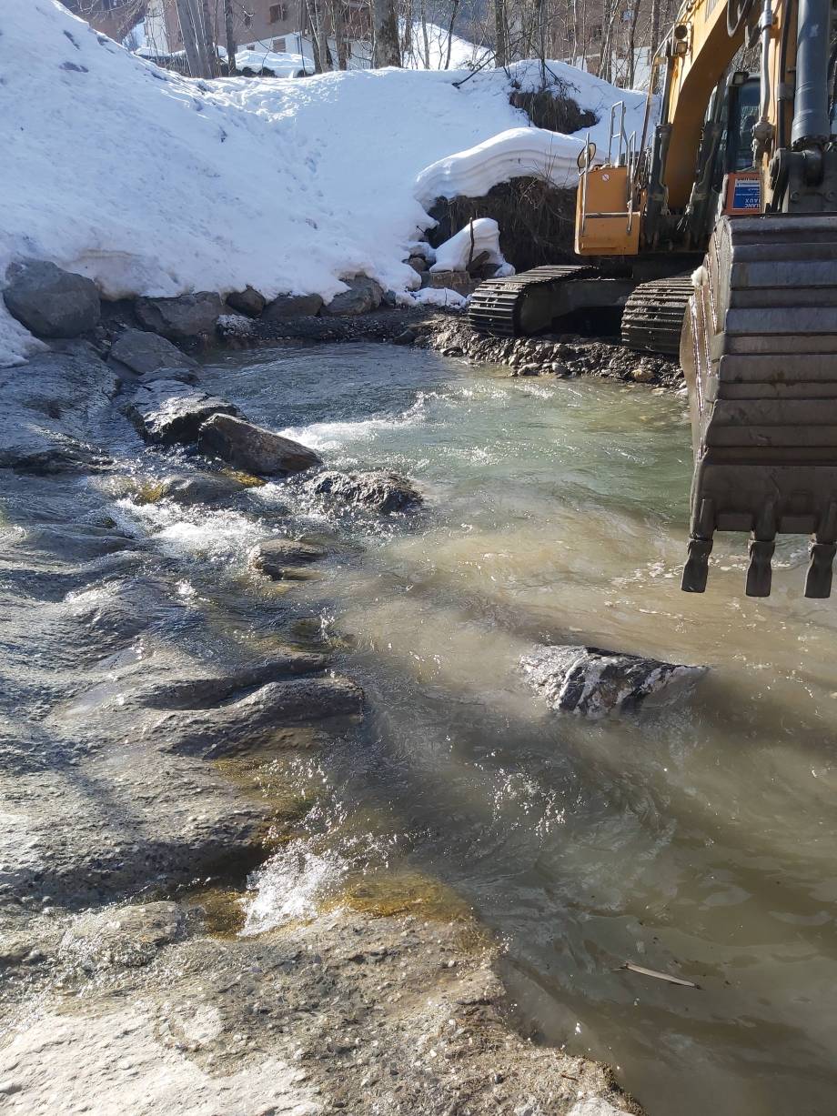 Seuil du pont de l'Île : étape 3