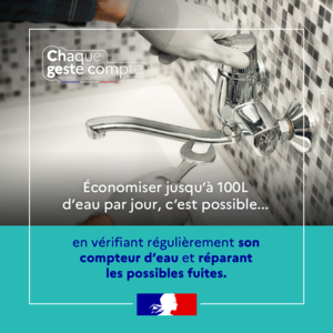 Chaque geste compte pour économiser l'eau - Fuites - Préfecture de la Haute-Savoie