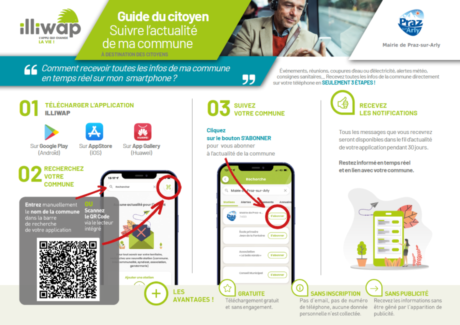 Application Illiwap : Guide du citoyen Suivre l'actualité de ma commune - Illiwap