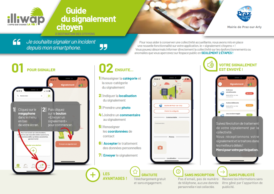 Application Illiwap : Guide du signalement citoyen - Illiwap