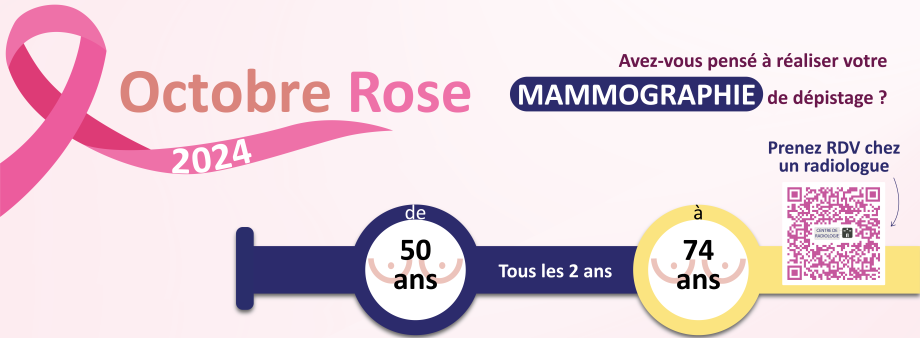 Octobre rose 2024 : affiche - Dépistage des cancers - Auvergne Rhône Alpes (CRCDC)