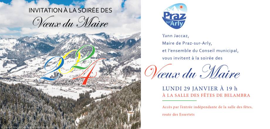 Invitation à la soirée des vœux du maire 2024