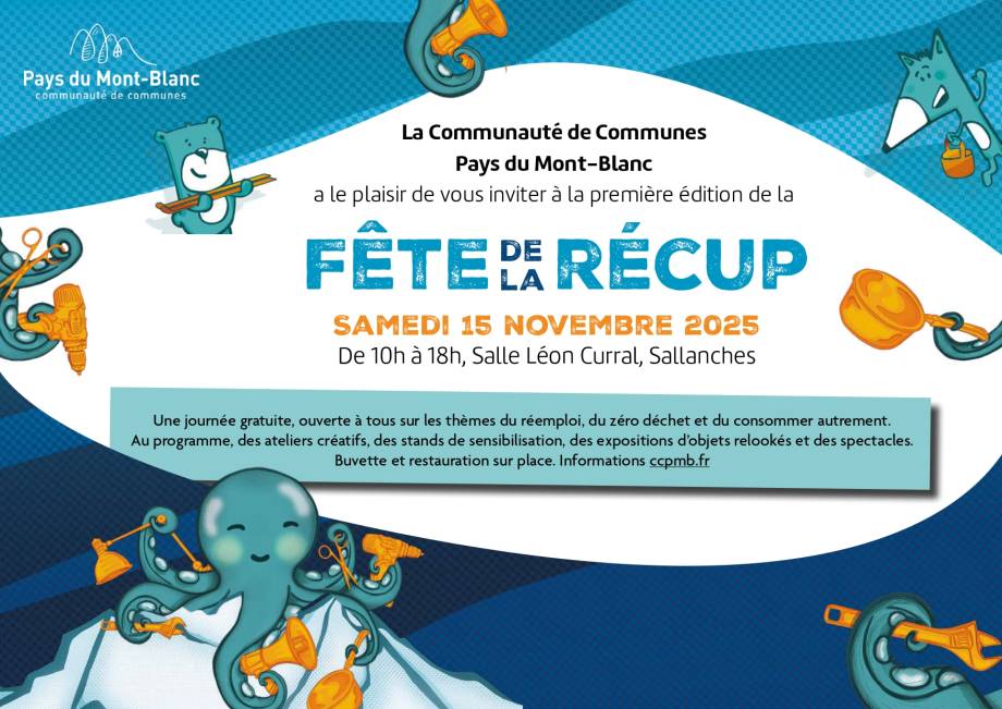 Invitation à la Fête de la récup du 15 novembre 2025 - CCPMB