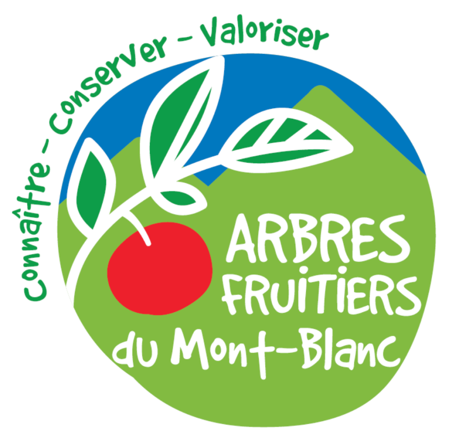 Logo de l'l'action 6c du contrat CTENS : « Les vergers : connaître, conserver et valoriser les arbres fruitiers du Mont-Blanc » © CCPMB