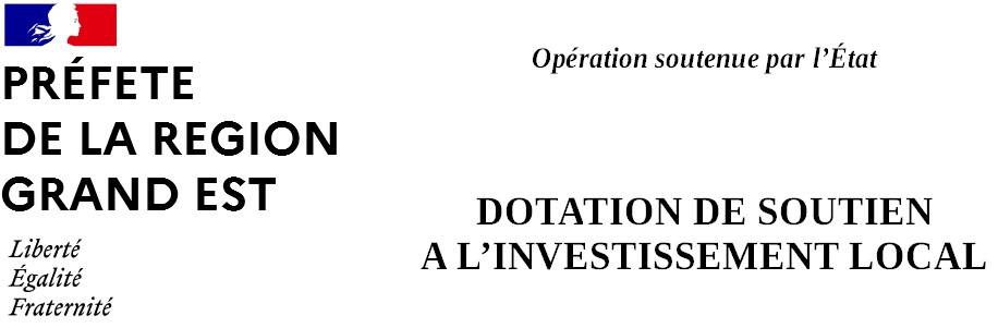 Logo de la Dotation de soutien à l'investissement local (DSIL) de l'État