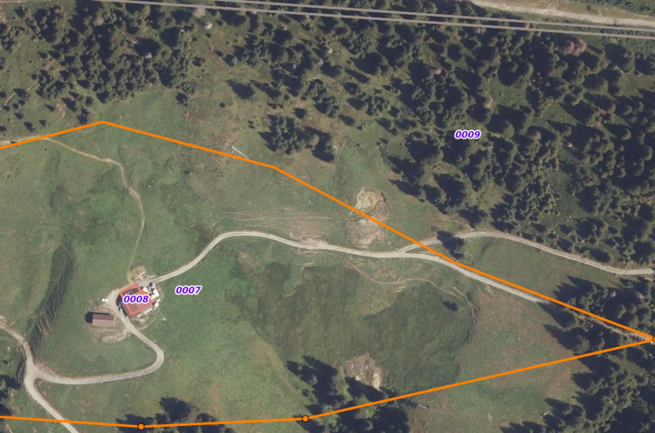 Plan cadastral de la commune de Praz-sur-Arly : parcelles 7, 8 et 9 - Géoportail