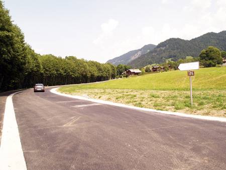 Route de l'Arly le 13 juillet 2013