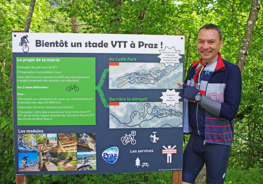 Le projet de stade VTT de Praz sur Arly