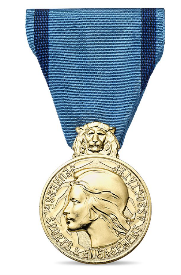 Médaille de bronze de la jeunesse, des sports et de l’engagement associatif