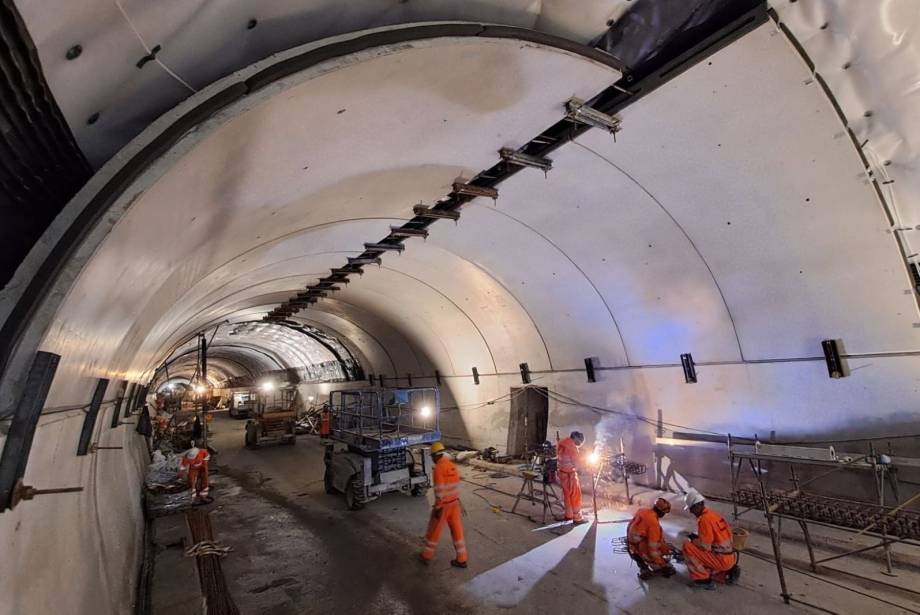 Tunnel du Mont-Blanc en travaux - Montaggiovolta